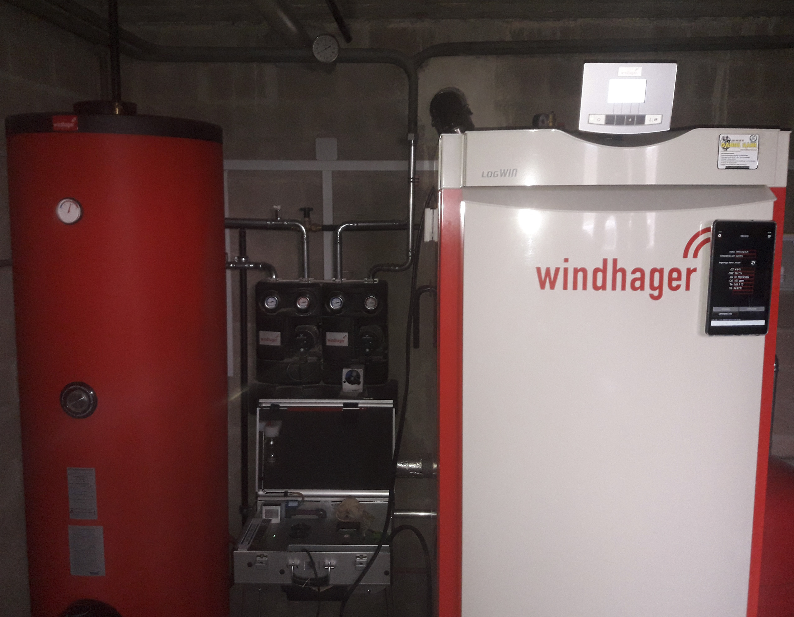 Emissionsmessung CO mit Kaminfeger Häne